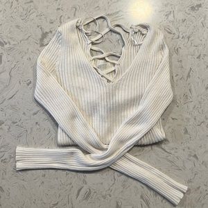 Ambiance apparel white sweater